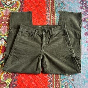 American Eagle Outfitters Green Corduroy Pants